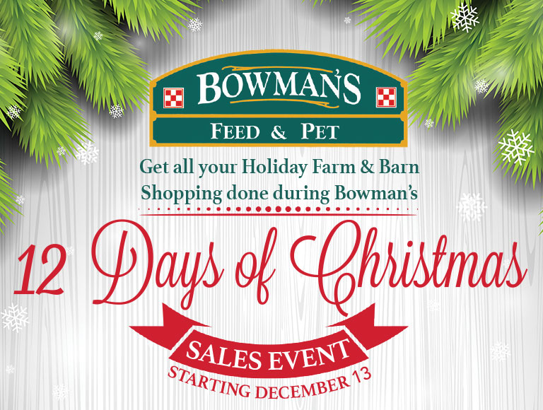 Bowman’s 12 Days of Christmas Sales Event