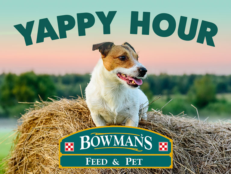 Join us for Yappy Hour on April 20th from 6 – 8 p.m.